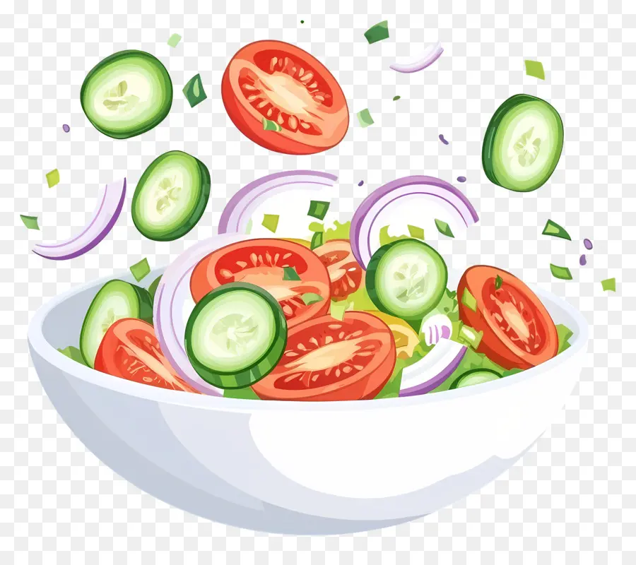 Salad Segar，Salad Berwarna Warni PNG