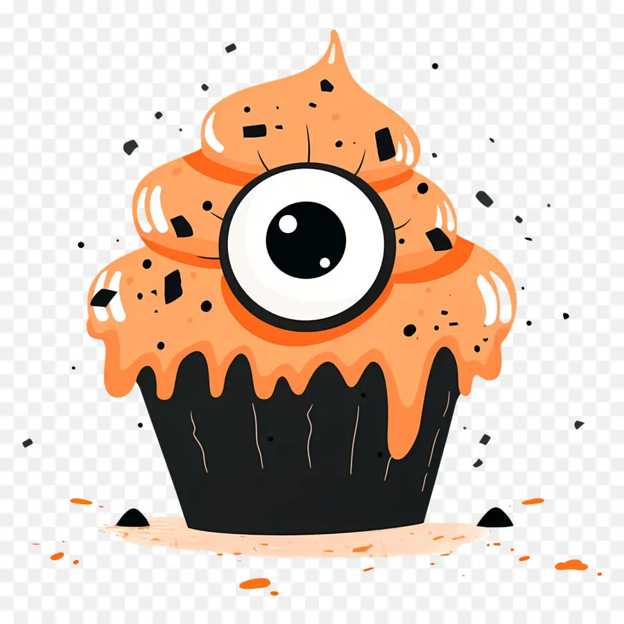 Kue Mangkuk Halloween，Kue Mangkuk Monster PNG