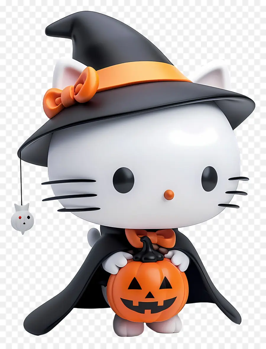 Halo Kitty Halloween，Kucing Putih PNG