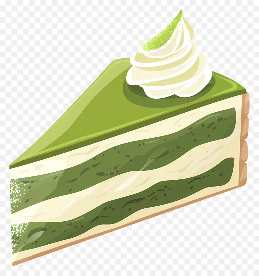 Kue Matcha，Kue Hijau PNG