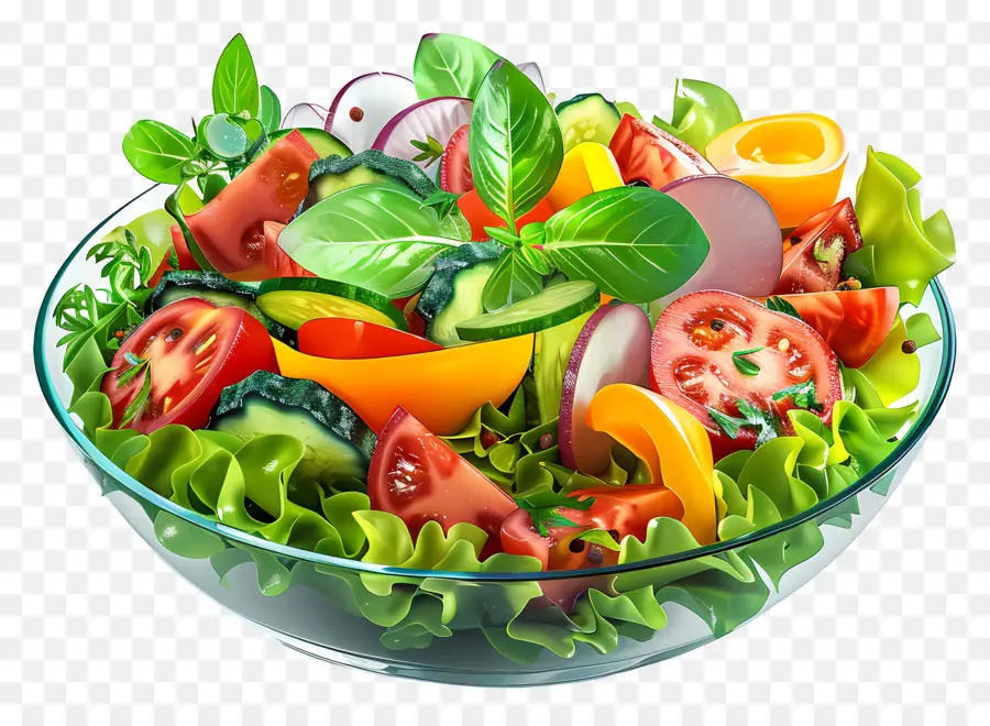 Salad Segar，Salad Campuran PNG