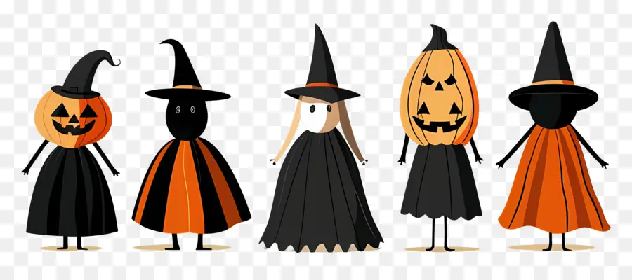 Perbatasan Halloween，Karakter Halloween PNG