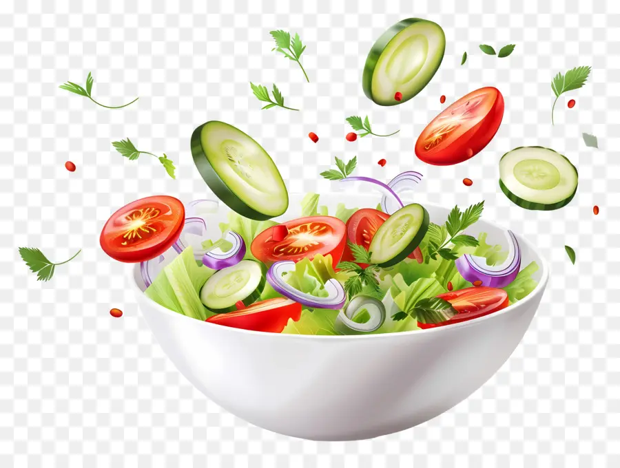 Salad Segar，Salad Berdaun PNG