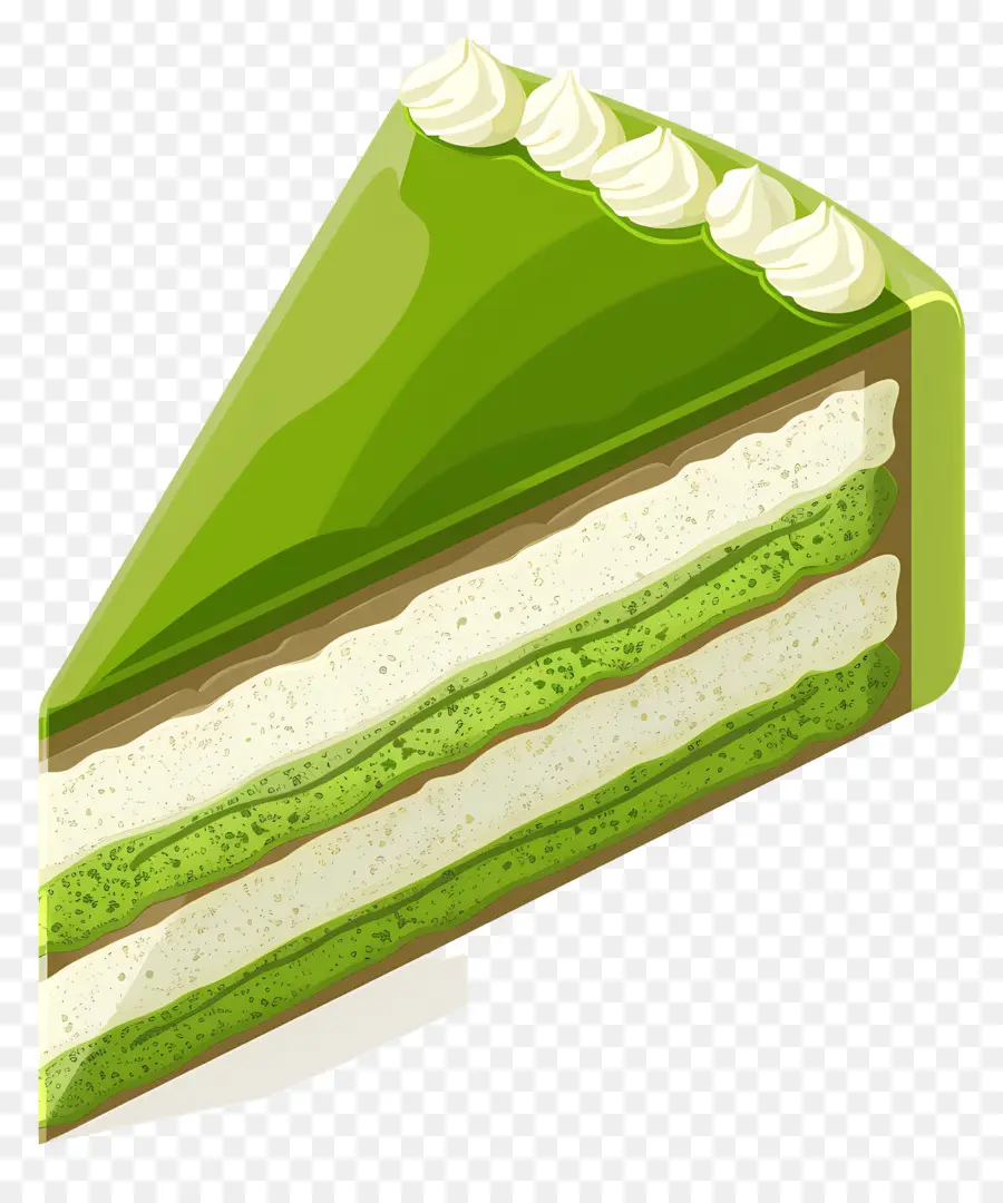 Kue Matcha，Kue Hijau PNG