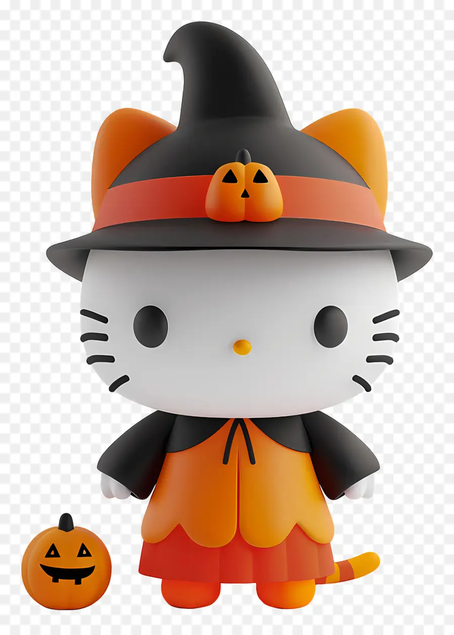 Halo Kitty Halloween，Kucing Putih PNG