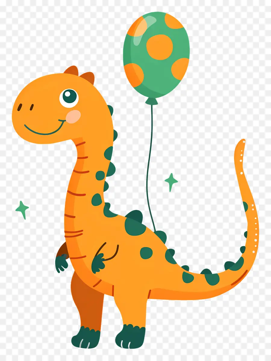 Dinosaurus Kartun，Dinosaurus Oranye PNG