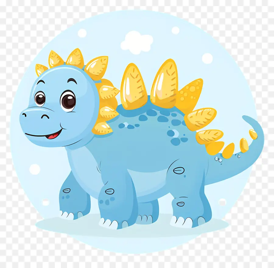 Dinosaurus Kartun，Dinosaurus Biru PNG