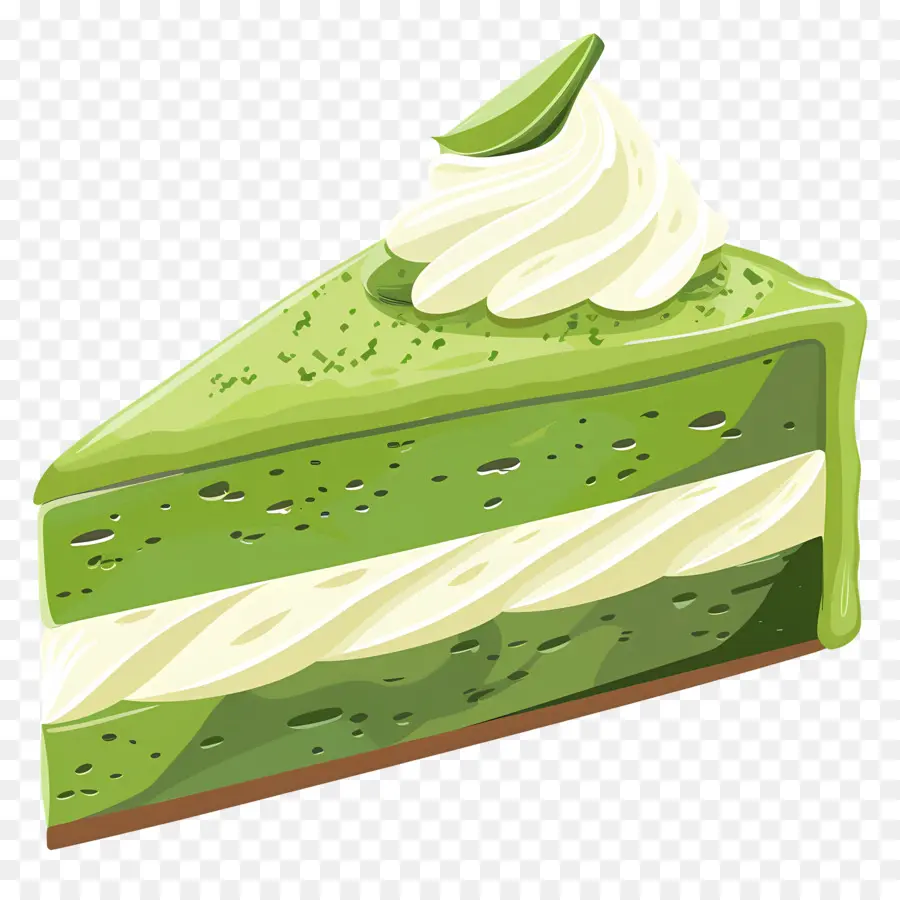 Kue Matcha，Kue Hijau PNG