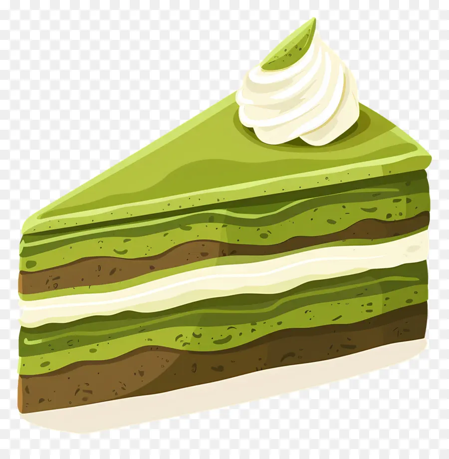 Kue Matcha，Kue Hijau PNG