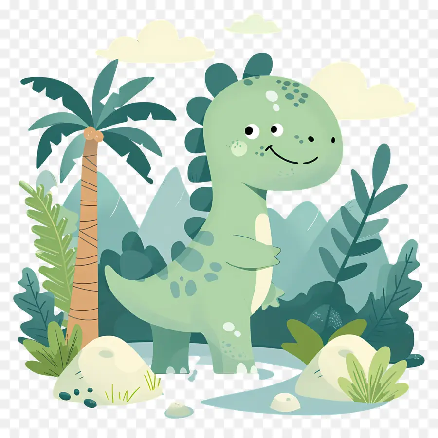 Dinosaurus Kartun，Dinosaurus Lucu PNG