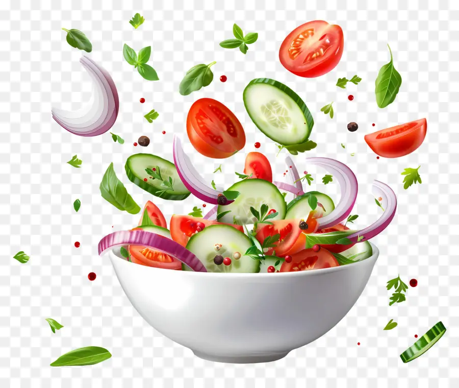 Salad Segar，Salad Berdaun PNG