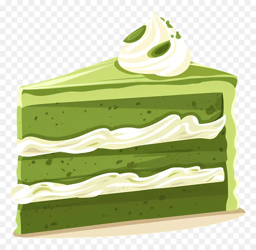 Kue Matcha，Kue Hijau PNG