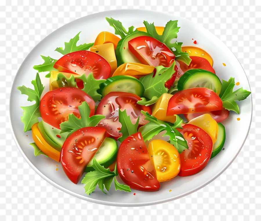 Salad Segar，Salad Berwarna Warni PNG