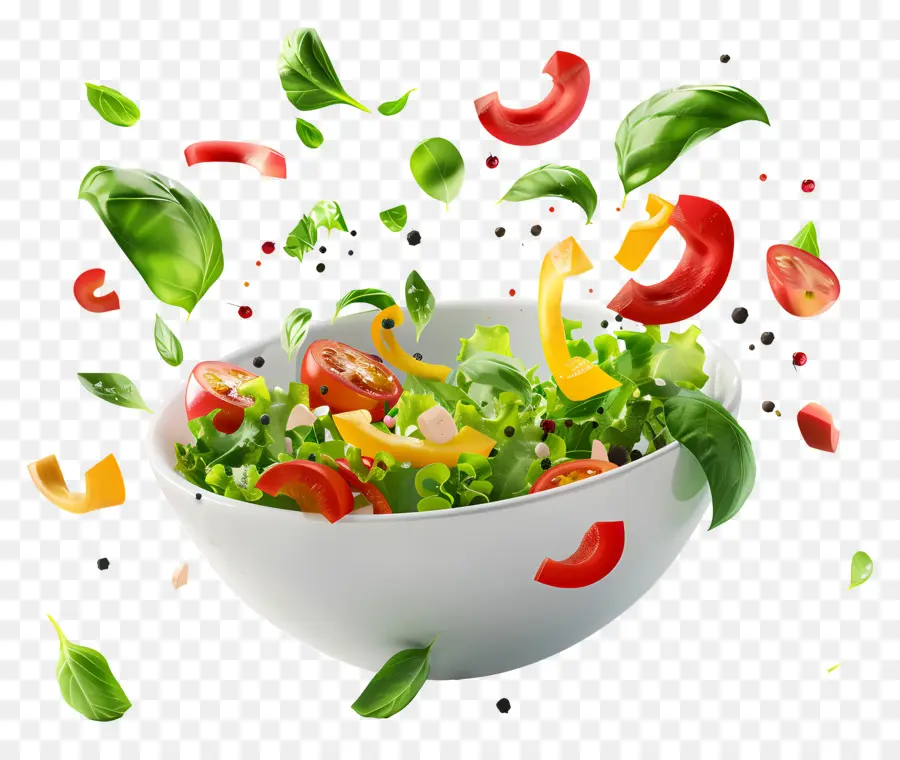 Salad Segar，Salad Berdaun PNG