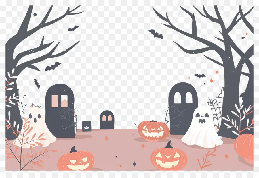 Latar Belakang Halloween，Adegan Halloween PNG