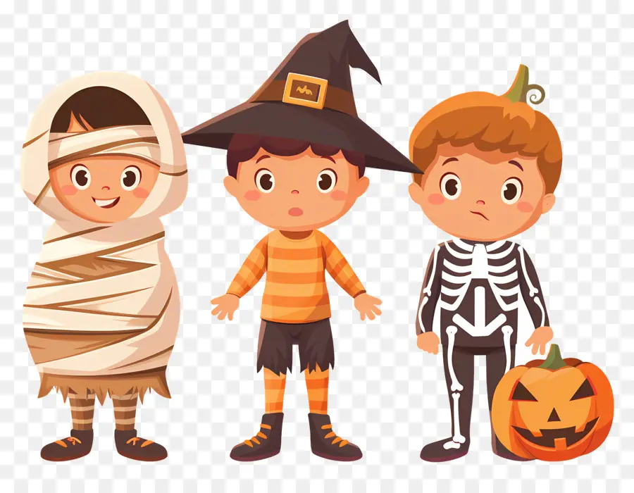 Anak Anak Halloween，Kostum Halloween PNG