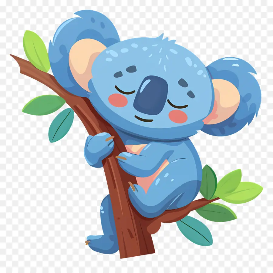 Koala Yang Lucu，Koala Biru PNG