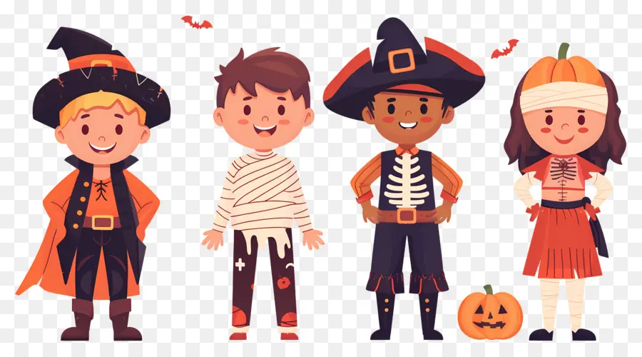 Anak Anak Halloween，Kostum Halloween PNG