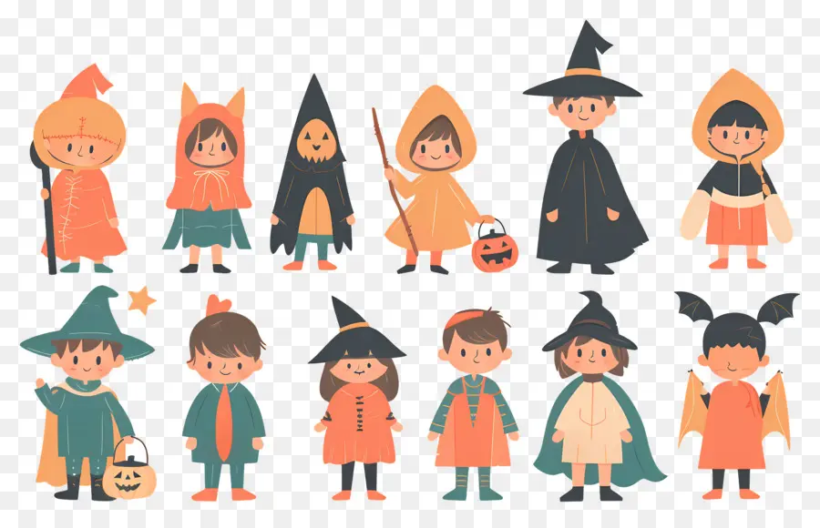 Anak Anak Halloween，Kostum Halloween PNG