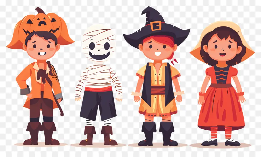 Anak Anak Halloween，Kostum Halloween PNG