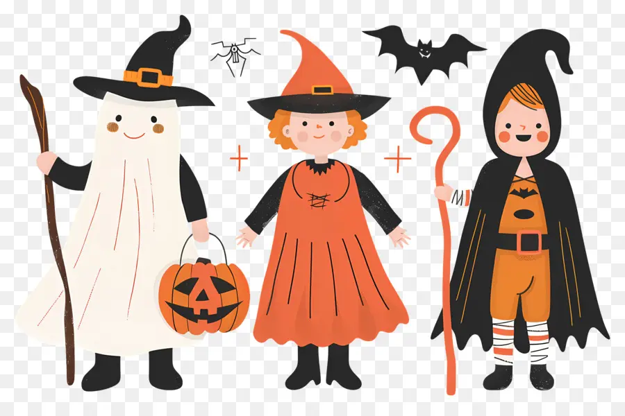 Anak Anak Halloween，Kostum Halloween PNG