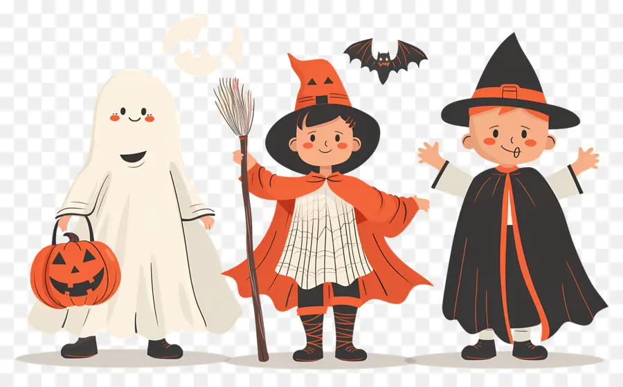 Anak Anak Halloween，Kostum Halloween PNG