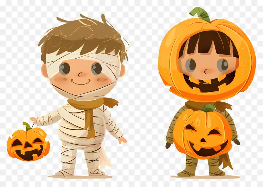 Anak Anak Halloween，Anak Anak Dalam Kostum PNG