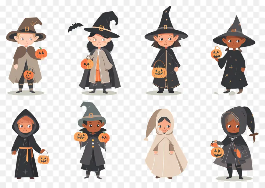 Anak Anak Halloween，Kostum Halloween PNG