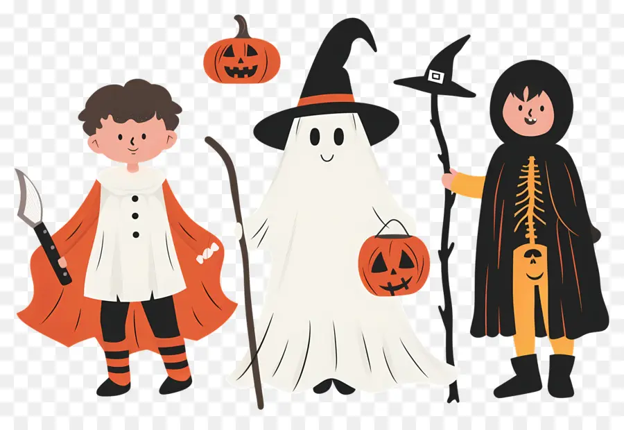 Anak Anak Halloween，Kostum Halloween PNG