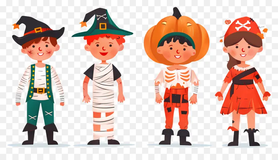 Anak Anak Halloween，Kostum Halloween PNG