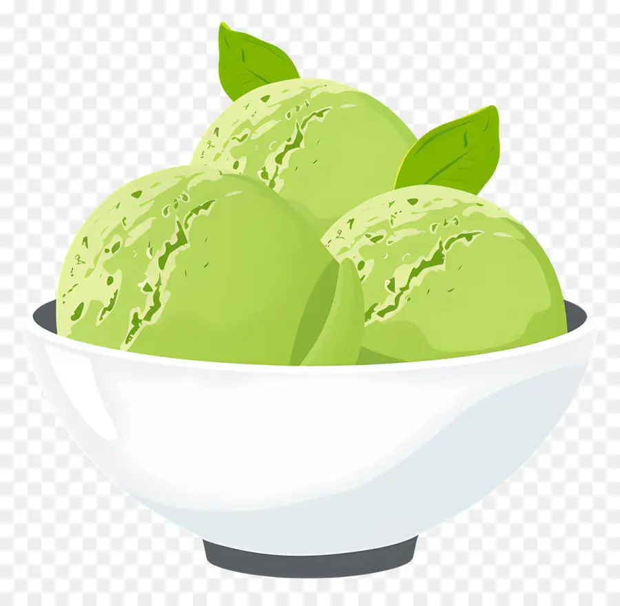 Es Krim Matcha，Es Krim Hijau PNG