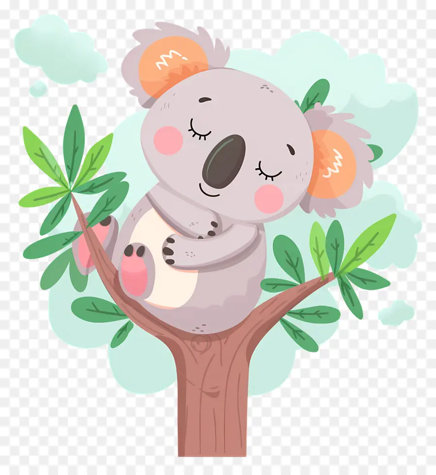 Koala Yang Lucu，Koala Di Pohon PNG