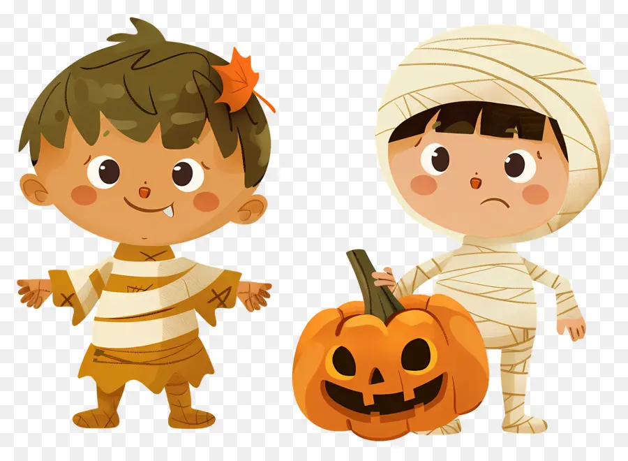 Anak Anak Halloween，Anak Anak Dalam Kostum PNG