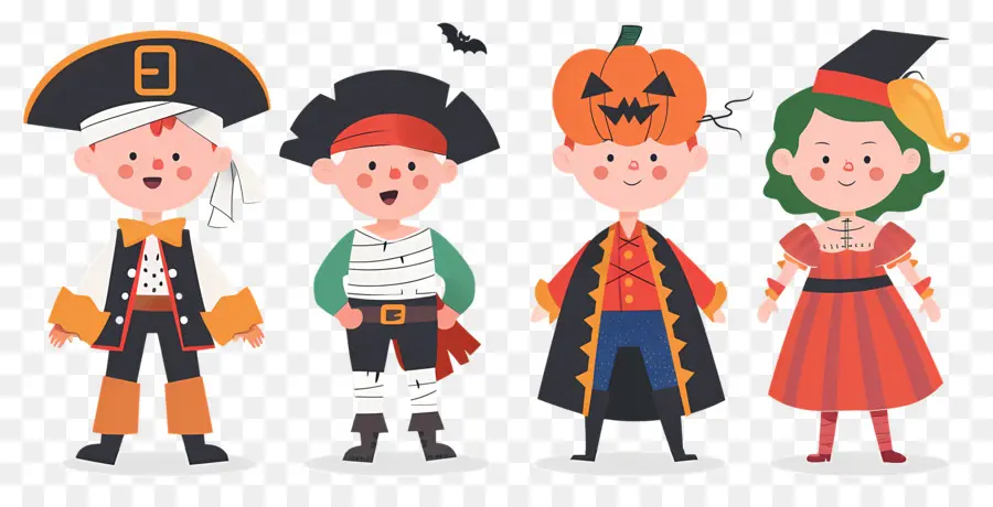 Anak Anak Halloween，Anak Anak Dalam Kostum PNG