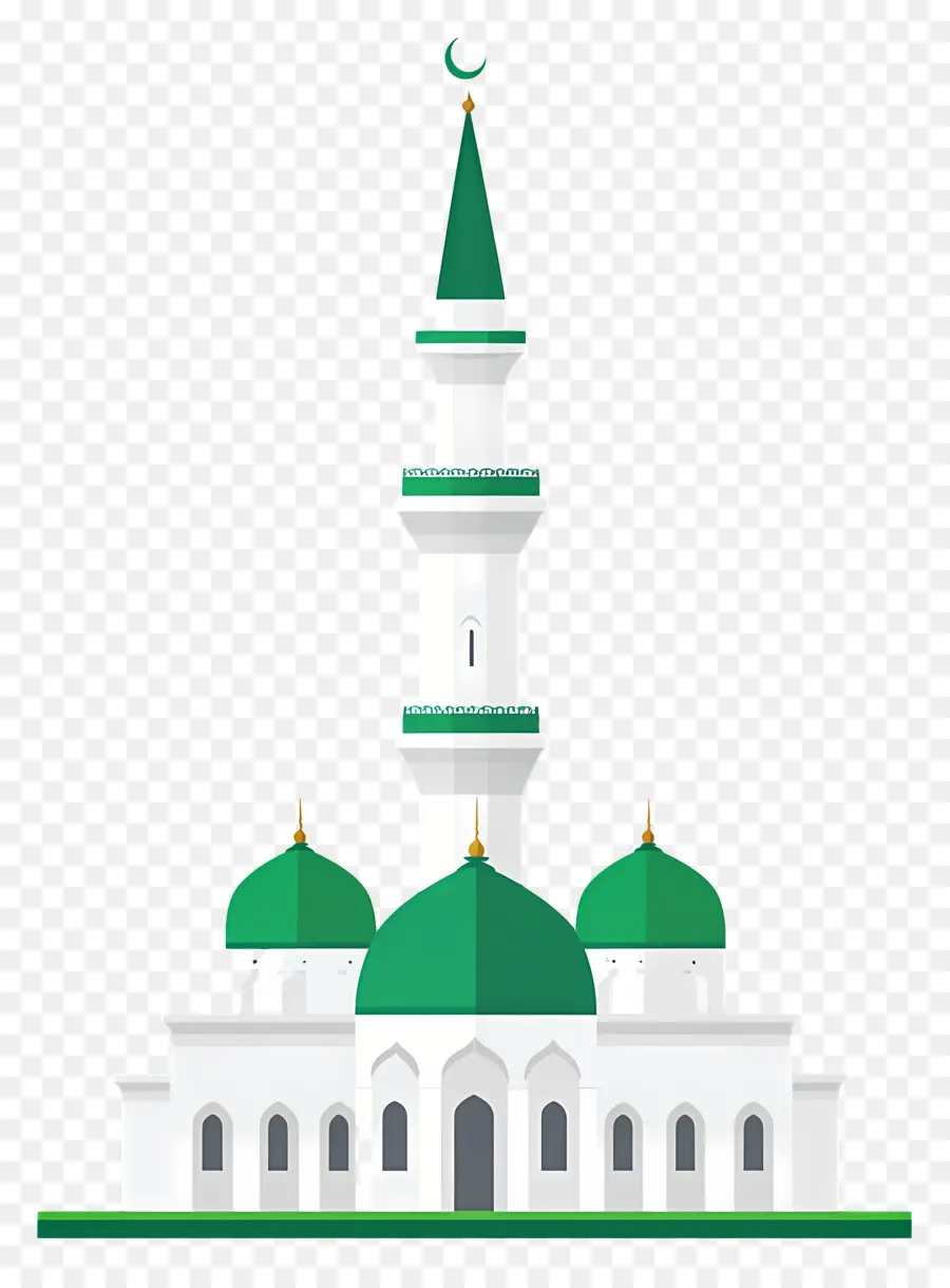 Madinah，Masjid Kubah Hijau PNG