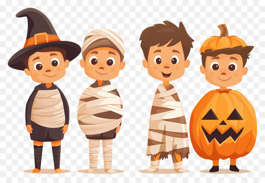 Anak Anak Halloween，Kostum Halloween PNG