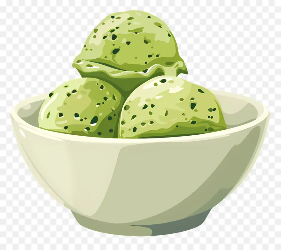 Es Krim Matcha，Es Krim Hijau PNG