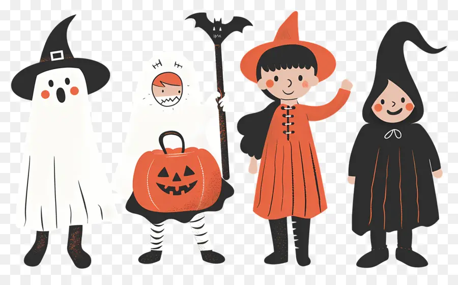 Anak Anak Halloween，Kostum Halloween PNG