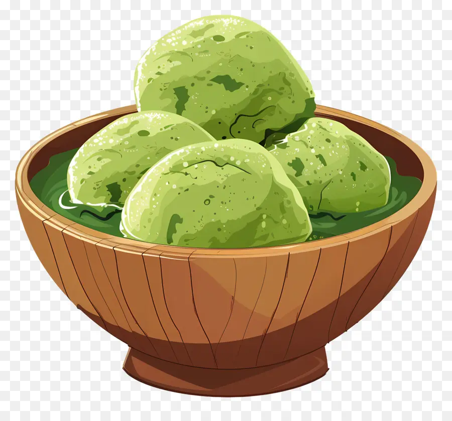 Es Krim Matcha，Es Krim Hijau PNG