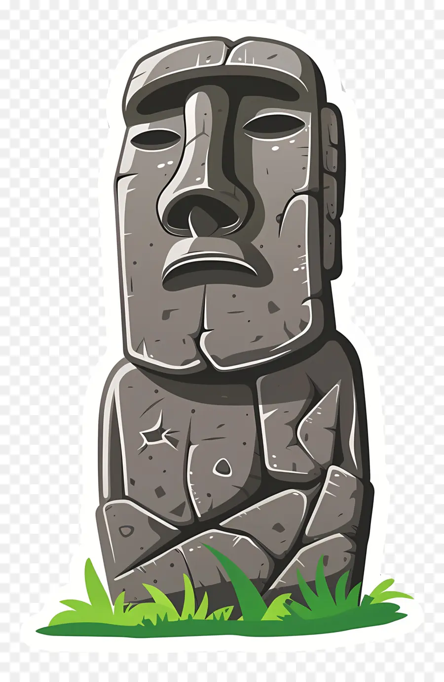 Moai，Patung Batu PNG