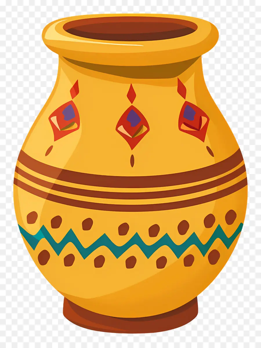 Pot India，Vas Dekoratif PNG