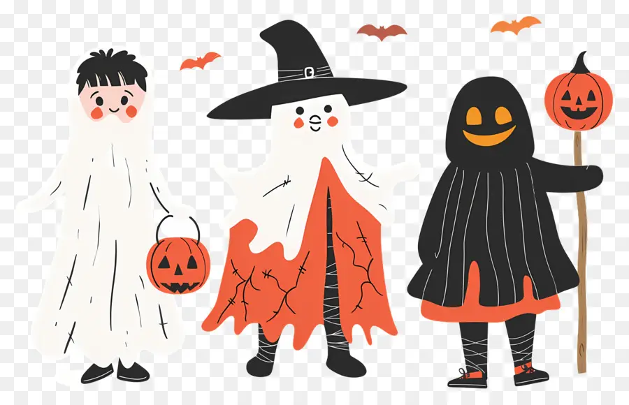 Anak Anak Halloween，Kostum Halloween PNG