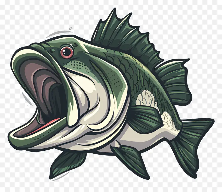 Ikan Bass，Ilustrasi Ikan PNG