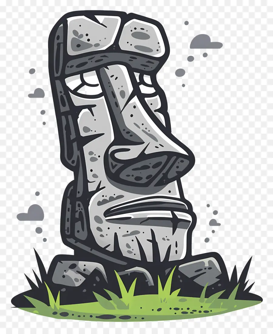 Moai，Patung Batu PNG