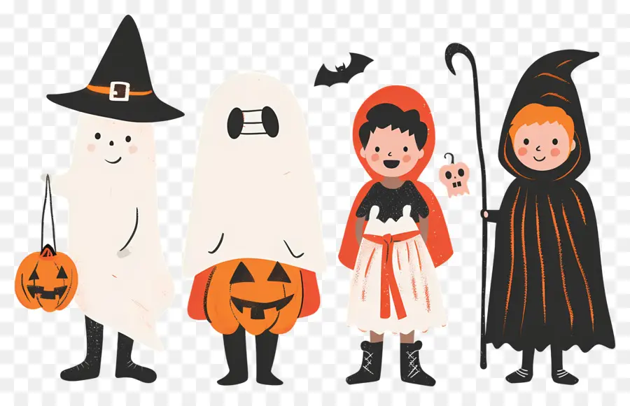 Anak Anak Halloween，Kostum Halloween PNG