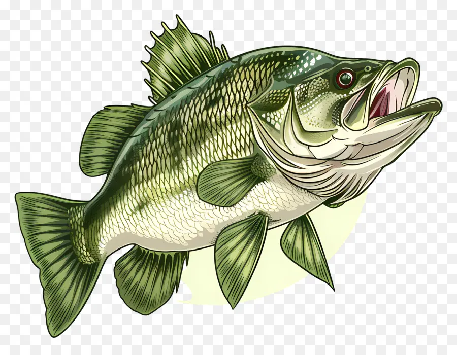 Ikan Bass，Ilustrasi Ikan PNG