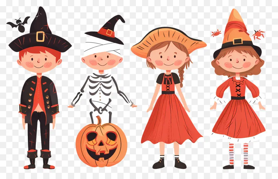 Anak Anak Halloween，Kostum Halloween PNG