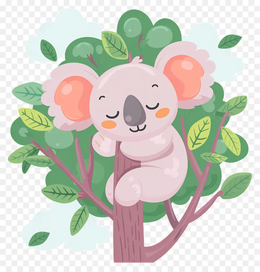 Koala Yang Lucu，Koala Di Pohon PNG