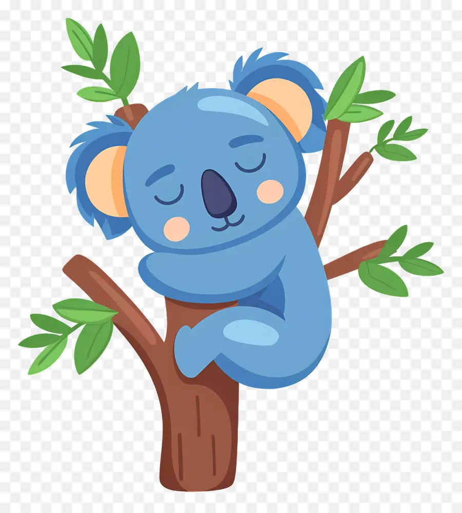 Koala Yang Lucu，Koala Biru PNG