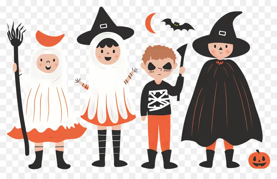 Anak Anak Halloween，Kostum Halloween PNG